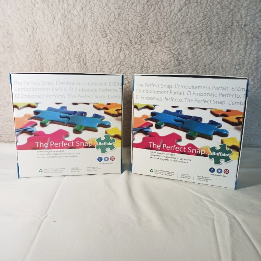 Buffalo 1000 Piece Puzzles X2 (1 Open, 1 Sealed) Josephine Wall, Kim Norlien - Picture 5 of 11